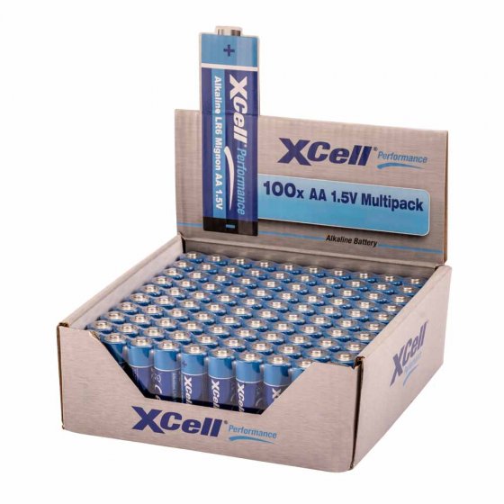 Paquet de 100 piles AA 