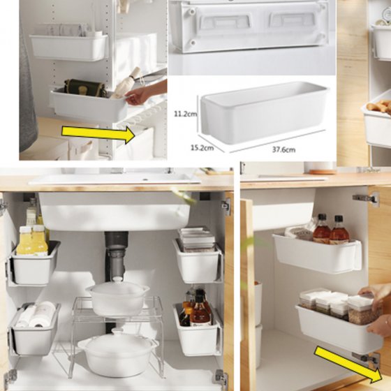 Uitschuifbaar opbergvak, 2-delig 