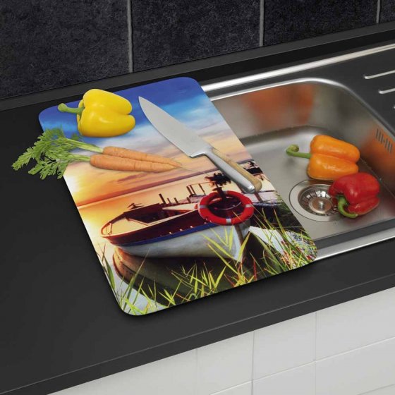 Afdek- en snijplank, 2-delig 