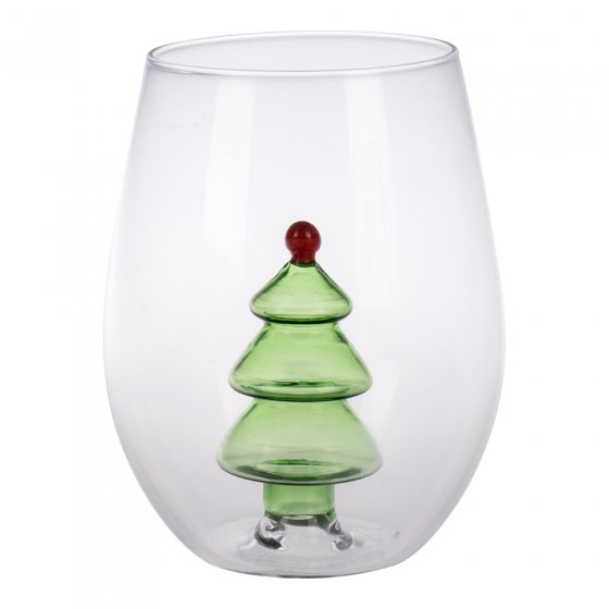 Tasse en verre 3D "Sapin" 