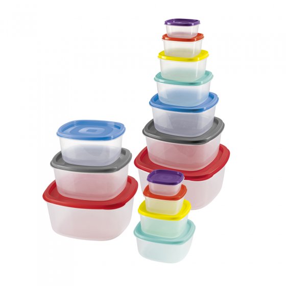 Vershoudbakjes, set van 14 