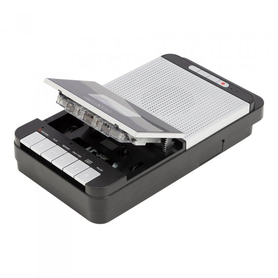 Draagbaar cassette-opnameapparaat 