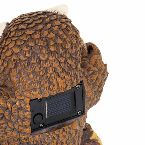 Chouette LED solaire sur balançoire 