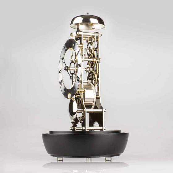 Horloge de table élégante avec cloche Noir