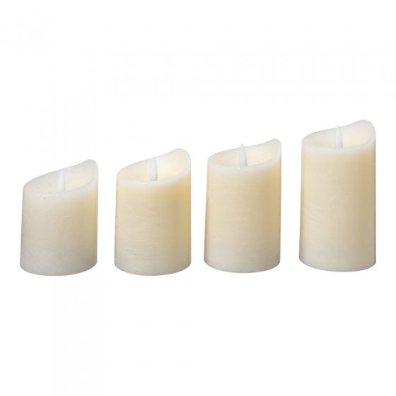 Bougies LED en cire véritable 