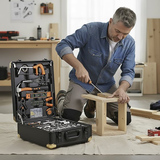 Gereedschapskoffer trolley 396-delig 