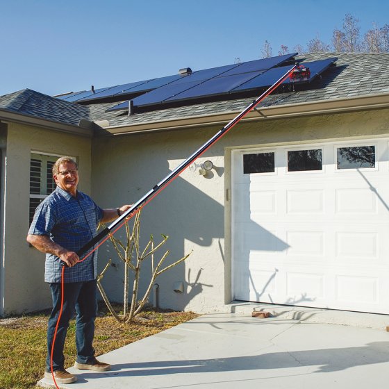 Telescopische waterbezem 