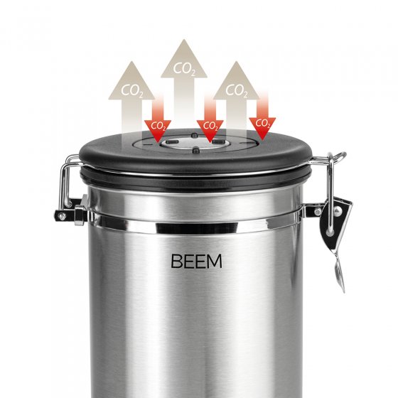 Boîte à café en acier inoxydable 