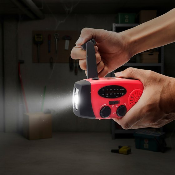 Handmatige en zonne-energie radio 