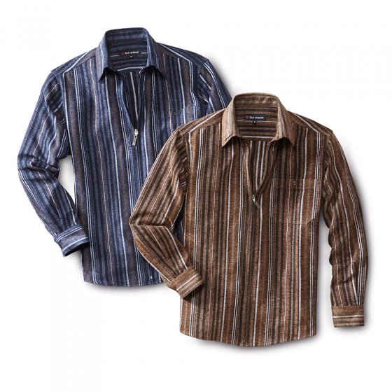 Chemise chenille zippée 