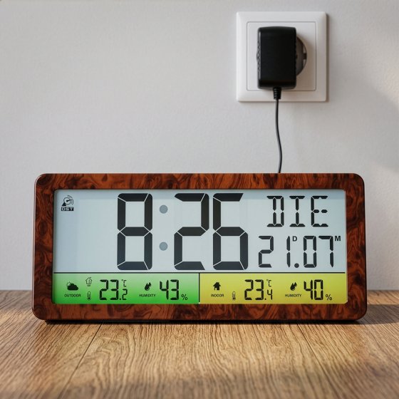 Op afstand bedienbaar weerstation met XXL-kleurendisplay 