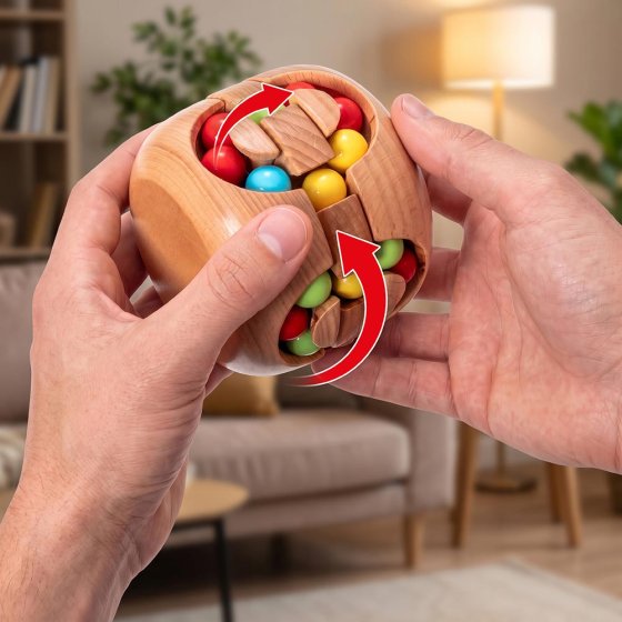 Houten knobbelspeelblokjes 