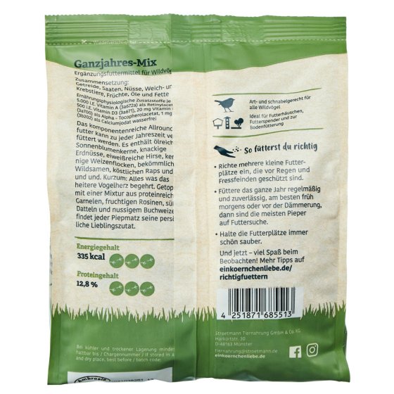 Mélange protéiné pour oiseaux, 750 g 