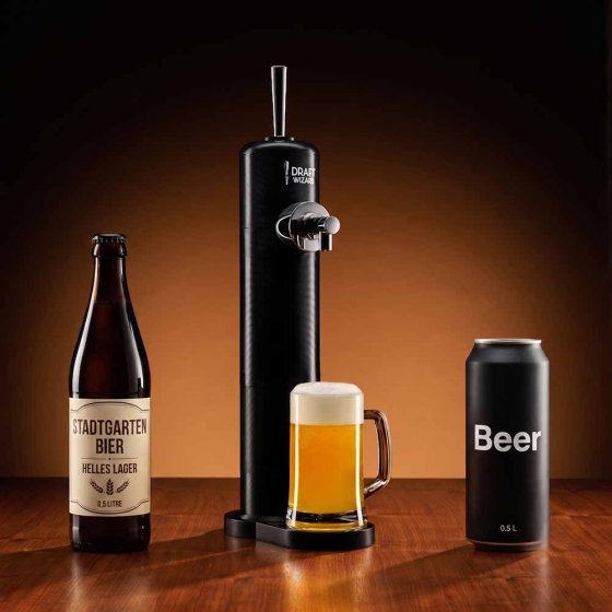 Biertapinstallatie voor flessen en blikjes 