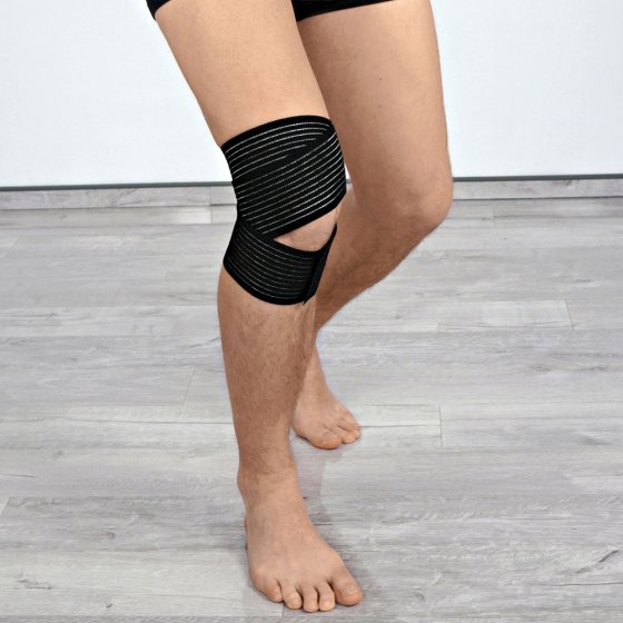 Genouillère avec revêtement antidérapant 