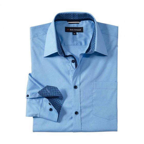 Stretch-overhemd met contrasten 