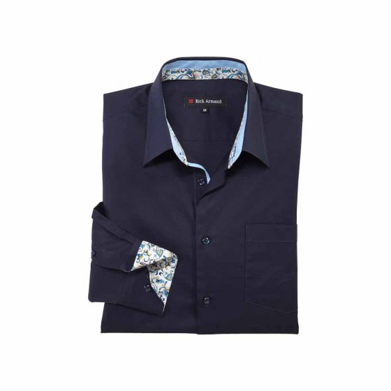 Chemise stretch Milano en lot 3XL (47/48) | Bleu clair#Marine