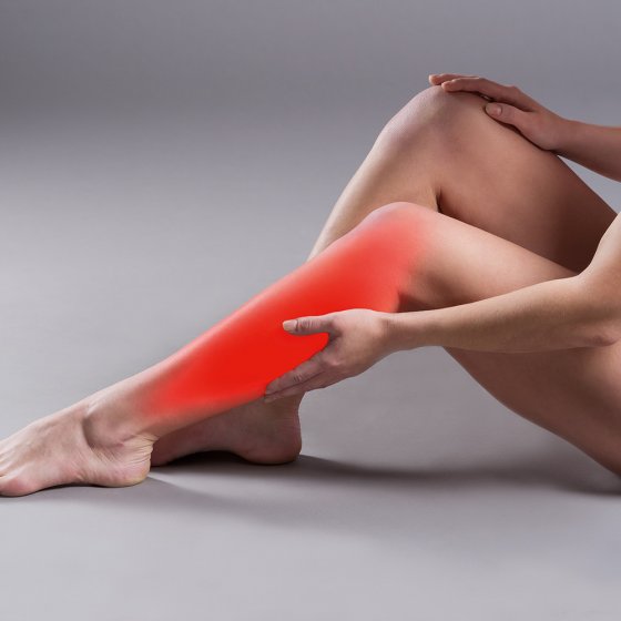 Lotion voor benen van bergdennen 