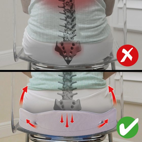 Coussin orthopédique pour soulager la pression 