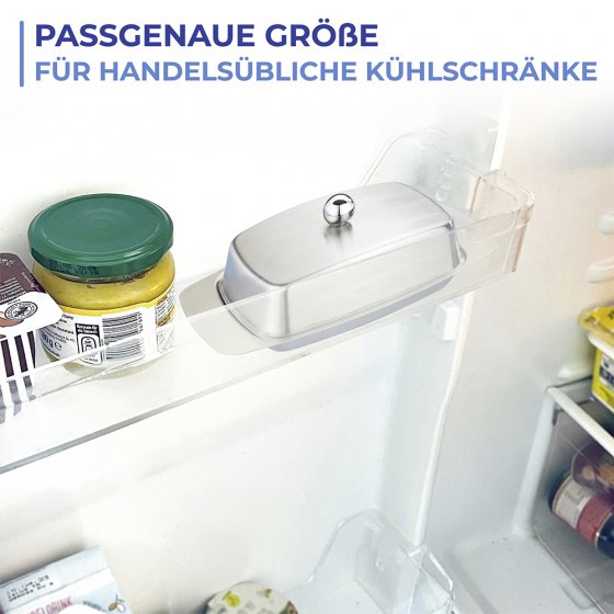 Boterhamtrommel, roestvrij staal 