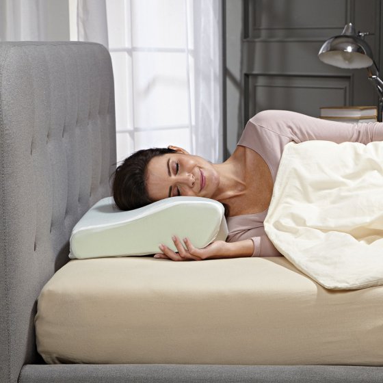 Oreiller de soutien pour la nuque avec taie 