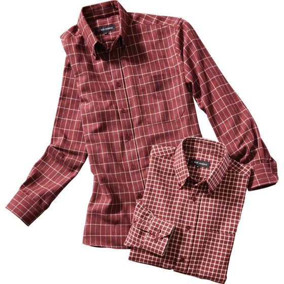 Set van 2 geruite flanel overhemden 