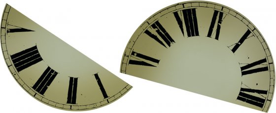 Horloge murale "sticker" 