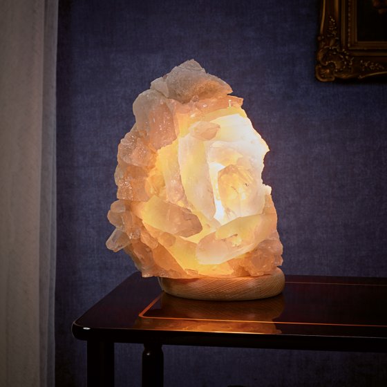 Bergkristal-lamp 