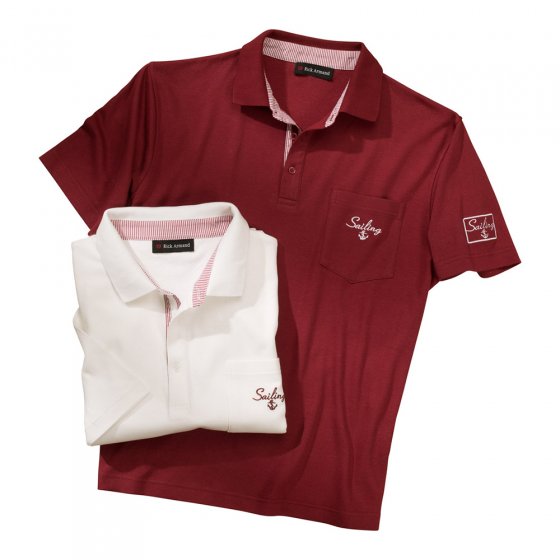 Maritimes poloshirt,Wit 