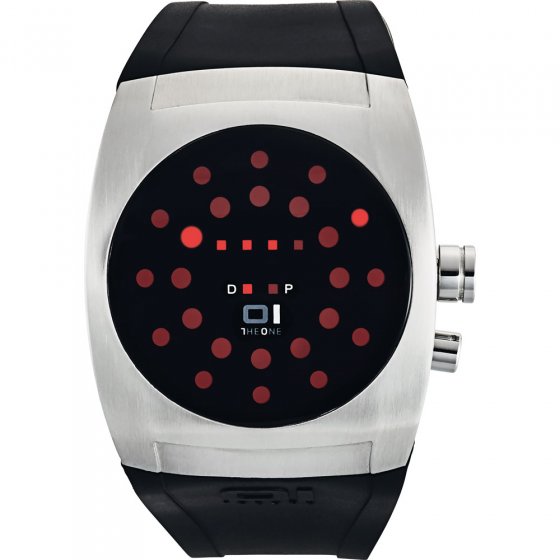 Binair led-horloge 'Kroon' 