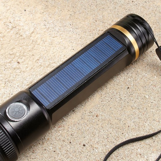Lampe de poche USB solaire 