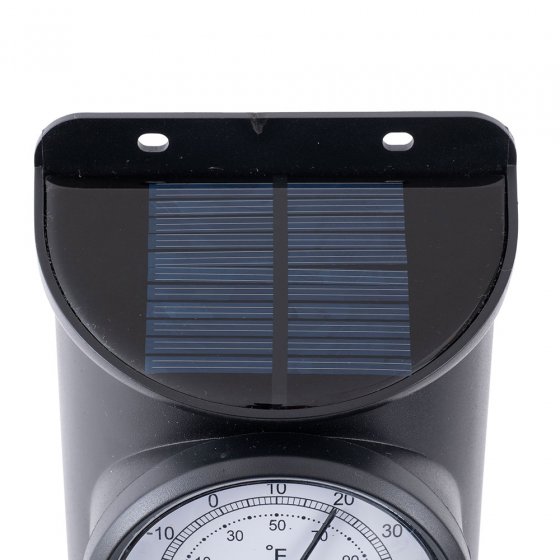 Buitenthermometer met solar-verlichting 