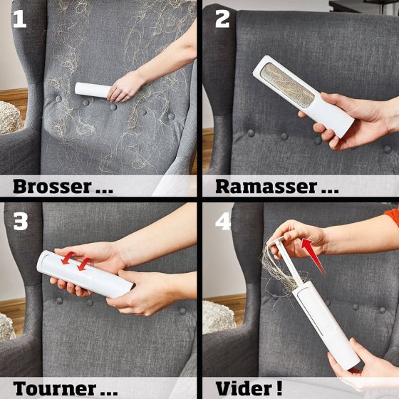 Zelfreinigende pluis - haarverwijderaar 