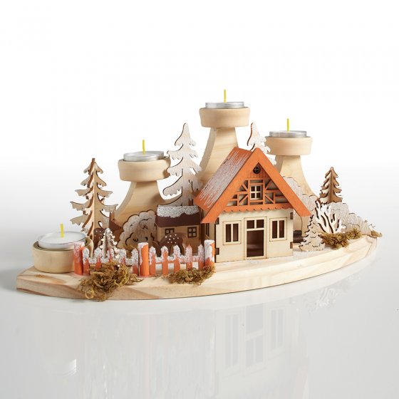 Advents-waxinelichthouder 