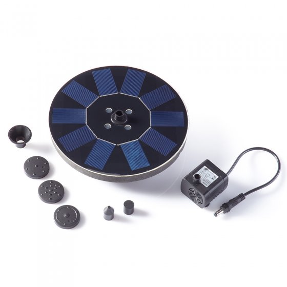 Fontein op zonne-energie met ledverlichting 