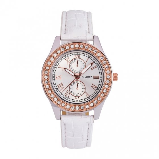 Montre avec cristaux de verre 