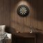 Sisal dartbord met beschermring voor de muur - 3