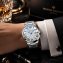 Montre pour homme avec des aiguilles bleues - 3