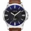 Montre pour homme avec bracelet en cuir noir - 3