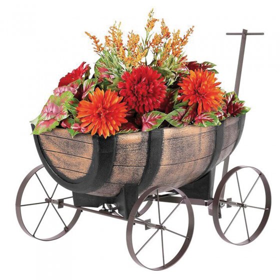 Bac à plantes sur roulettes 