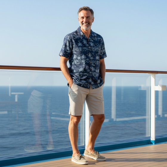 Chemise imprimée estivale 