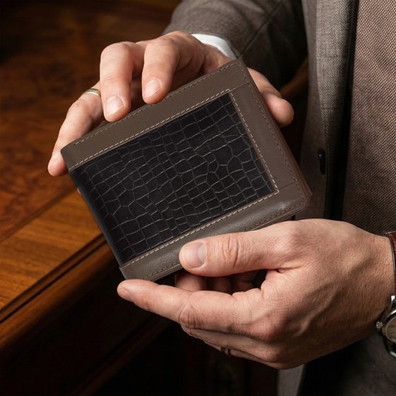 Portefeuille en cuir de buffle 