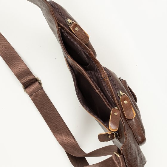 Herren Leder Cross-tas 