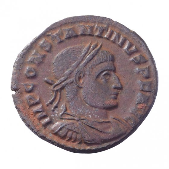 Antieke bronzen munt 'Konstantin I.' 