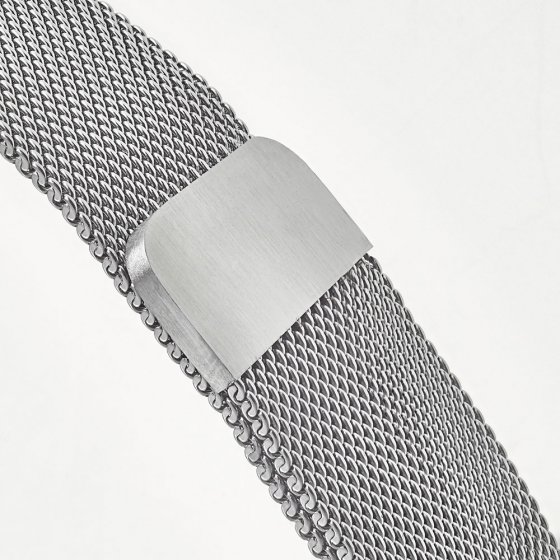 Milanaise-armband met magneetsluiting 22 (22 cm) | Zwart