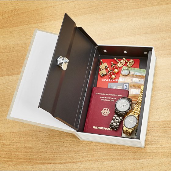 Boekcassette met cilinderslot "Rome" 