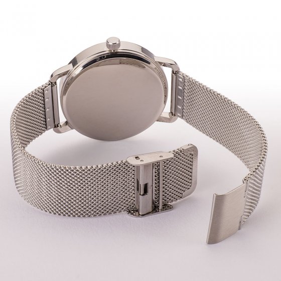 Montre en maille milanaise argentée 