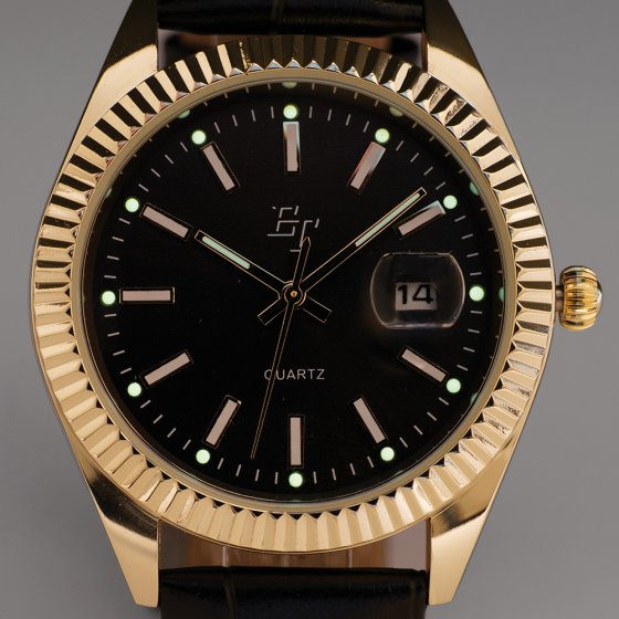VOTRE CADEAU : Montre homme « Black & Gold » 