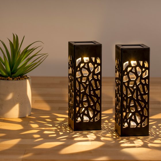 SOLARLAMPEN ’LUMIÉRE’, SET VAN 2 STUKS 