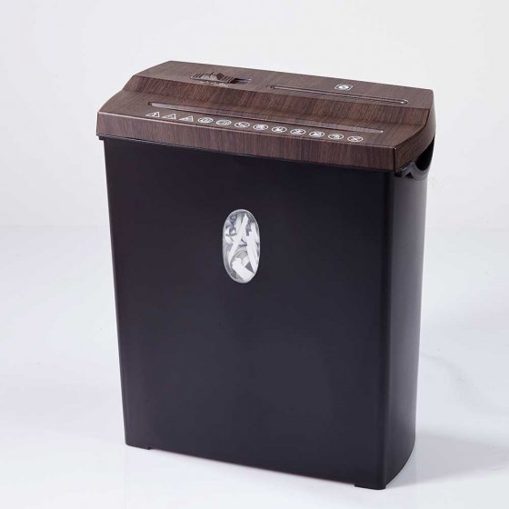 Multifunctionele papierversnipperaar in houtlook 